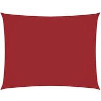 Berkfield Home Sunshade Sail Oxford Fabric Rectangular 6x8 m Red