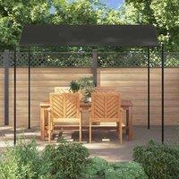 Berkfield Home Sunshade Awning 3x2.4 m Anthracite in Black