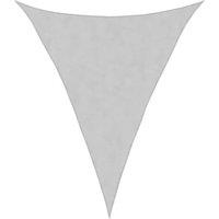 Berkfield Home Sun Shade Sail Light Grey 5x6x6 m 100% Polyester Oxford