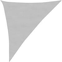Berkfield Home Sun Shade Sail Light Grey 3x4x5 m 100% Polyester Oxford