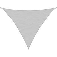 Berkfield Home Sun Shade Sail Light Grey 3.5x3.5x4.9 m 100% Polyester Oxford