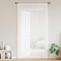 Berkfield Home String Curtains 2 pcs 140x250 cm White