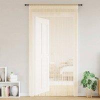 Berkfield Home String Curtains 2 pcs 140x250 cm Cream