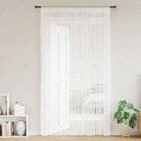 Berkfield Home String Curtains 2 pcs 100x250 cm White