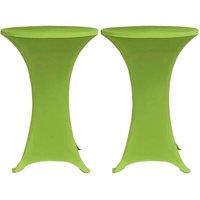 Berkfield Home Stretch Table Cover 2 pcs 60 cm Green