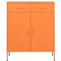 Berkfield Home Storage Cabinet Orange 80x35x101.5 cm Steel