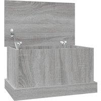 Berkfield Home Storage Box Grey Sonoma 50x30x28 cm Engineered Wood | Size: 50 x 30 x 28 cm