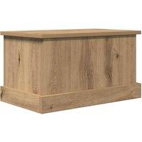 Berkfield Home Storage Box Artisan Oak 30x50x28 cm Engineered Wood in Brown | Size: 30 x 50 x 28 cm