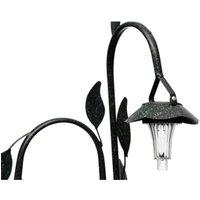 Berkfield Home Solar LED Plant Rack in Brown