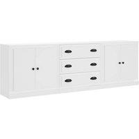 Berkfield Home Sideboards 3 pcs White Engineered Wood