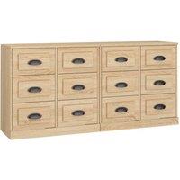 Berkfield Home Sideboards 2 pcs Sonoma Oak Engineered Wood in Brown