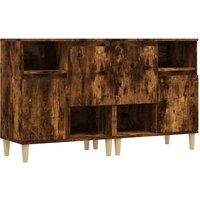 Berkfield Home Sideboards 2 pcs Smoked Oak 60x35x70 cm Engineered Wood in Brown | Size: 60 x 35 x 70 cm