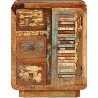 Berkfield Home Sideboard with 3 Drawers 55x30x70 cm Solid Wood Reclaimed | Size: 55 x 30 x 70 cm