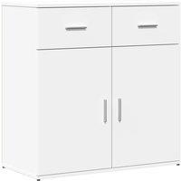 Berkfield Home Sideboard White 79x38x80 cm Engineered Wood | Size: 79 x 38 x 80 cm