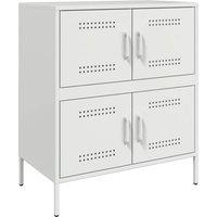 Berkfield Home Sideboard White 68x39x79 cm Steel | Size: 68 x 39 x 79 cm