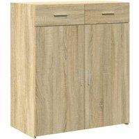Berkfield Home Sideboard Sonoma Oak 80x42.5x93 cm Engineered Wood in Brown