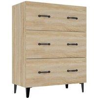 Berkfield Home Sideboard Sonoma Oak 69.5x34x90 cm Engineered Wood in Brown