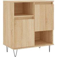 Berkfield Home Sideboard Sonoma Oak 60x35x70 cm Engineered Wood in Brown | Size: 60 x 35 x 70 cm