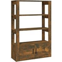 Berkfield Home Sideboard Smoked Oak 80x30x119.5 cm Engineered Wood in Brown