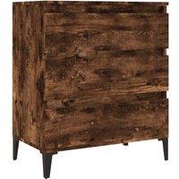 Berkfield Home Sideboard Smoked Oak 60x35x70 cm Engineered Wood in Brown | Size: 60 x 35 x 70 cm