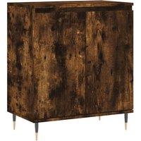 Berkfield Home Sideboard Smoked Oak 60x35x70 cm Engineered Wood in Brown | Size: 60 x 35 x 70 cm