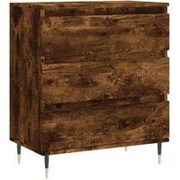 Berkfield Home Sideboard Smoked Oak 60x35x70 cm Engineered Wood in Brown | Size: 60 x 35 x 70 cm
