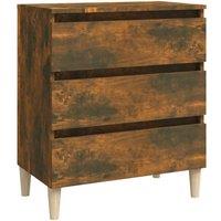Berkfield Home Sideboard Smoked Oak 60x35x69 cm Engineered Wood in Brown | Size: 60 x 35 x 69 cm