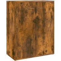 Berkfield Home Sideboard Smoked Oak 60x30x75 cm Engineered Wood in Brown | Size: 60 x 30 x 75 cm
