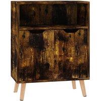 Berkfield Home Sideboard Smoked Oak 60x30x72 cm Engineered Wood in Brown | Size: 60 x 30 x 72 cm