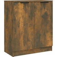 Berkfield Home Sideboard Smoked Oak 60x30x70 cm Engineered Wood in Brown | Size: 60 x 30 x 70 cm