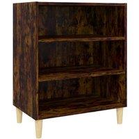 Berkfield Home Sideboard Smoked Oak 57x35x70 cm Engineered Wood in Brown | Size: 57 x 35 x 70 cm