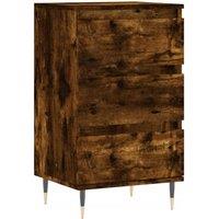 Berkfield Home Sideboard Smoked Oak 40x35x70 cm Engineered Wood in Brown | Size: 40 x 35 x 70 cm