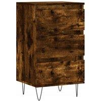 Berkfield Home Sideboard Smoked Oak 40x35x70 cm Engineered Wood in Brown | Size: 40 x 35 x 70 cm