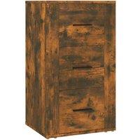 Berkfield Home Sideboard Smoked Oak 40x33x70 cm Engineered Wood in Brown | Size: 40 x 33 x 70 cm