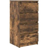 Berkfield Home Sideboard Smoked Oak 37.5x35x76 cm Engineered Wood in Brown