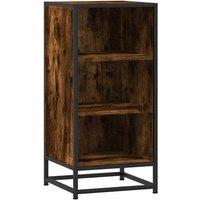 Berkfield Home Sideboard Smoked Oak 35.5x35x76 cm Engineered Wood & Metal in Brown