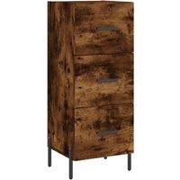 Berkfield Home Sideboard Smoked Oak 34.5x34x90 cm Engineered Wood in Brown