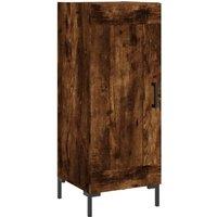 Berkfield Home Sideboard Smoked Oak 34.5x34x90 cm Engineered Wood in Brown