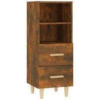 Berkfield Home Sideboard Smoked Oak 34.5x34x90 cm Engineered Wood in Brown