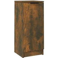 Berkfield Home Sideboard Smoked Oak 30x30x70 cm Engineered Wood | Size: 30 x 30 x 70 cm