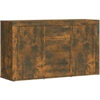 Berkfield Home Sideboard Smoked Oak 120x36x69 cm Engineered Wood in Brown | Size: 120 x 36 x 69 cm