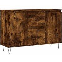 Berkfield Home Sideboard Smoked Oak 104x35x70 cm Engineered Wood in Brown | Size: 104 x 35 x 70 cm