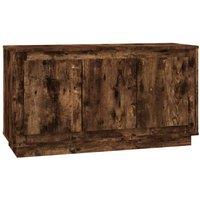 Berkfield Home Sideboard Smoked Oak 102x35x55 cm Engineered Wood in Brown | Size: 102 x 35 x 55 cm