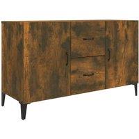 Berkfield Home Sideboard Smoked Oak 100x36x60 cm Engineered Wood in Brown | Size: 100 x 36 x 60 cm