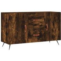 Berkfield Home Sideboard Smoked Oak 100x36x60 cm Engineered Wood in Brown | Size: 100 x 36 x 60 cm
