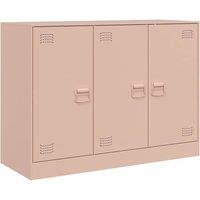 Berkfield Home Sideboard Pink 99x39x73 cm Steel | Size: 99 x 39 x 73 cm