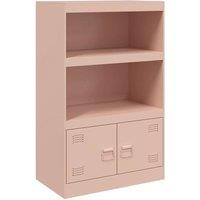 Berkfield Home Sideboard Pink 67x39x107 cm Steel | Size: 67 x 39 x 107 cm