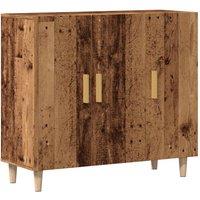 Berkfield Home Sideboard Old Wood 90x34x80 cm Engineered Wood in Brown | Size: 90 x 34 x 80 cm