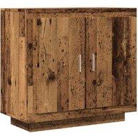 Berkfield Home Sideboard Old Wood 80x40x75 cm Engineered Wood in Brown | Size: 80 x 40 x 75 cm