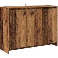 Berkfield Home Sideboard Old Wood 102x33x75 cm Engineered Wood in Brown | Size: 102 x 33 x 75 cm